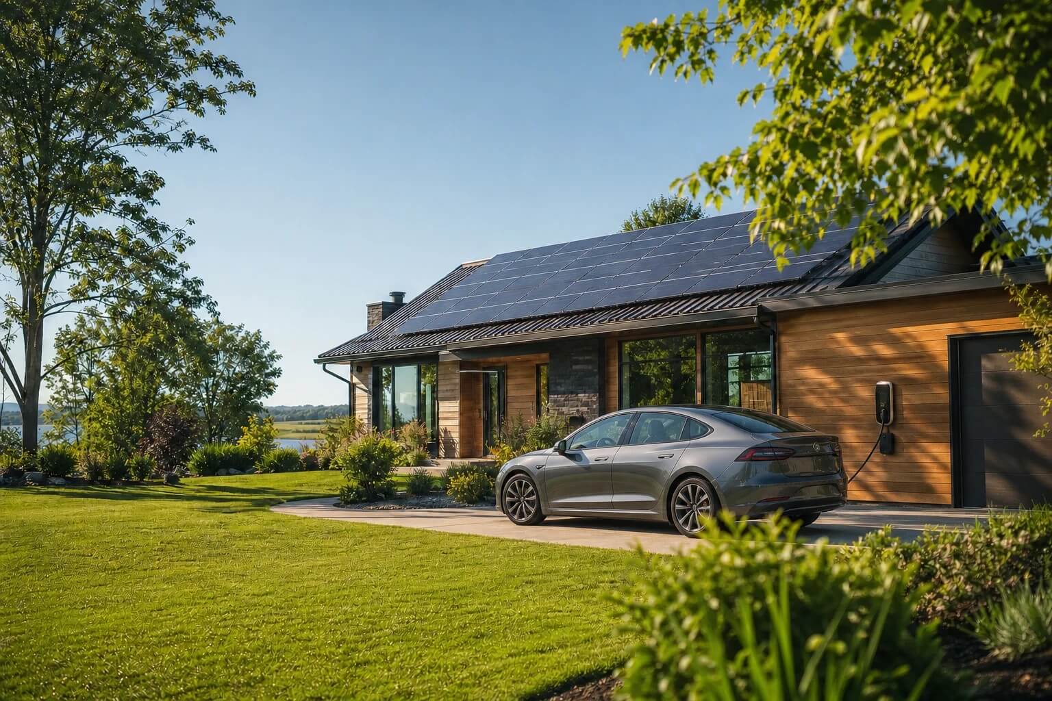 SolarPowered Home with EV Charger in Wisconsin SolarPowered Home with EV Charger in Wisconsin